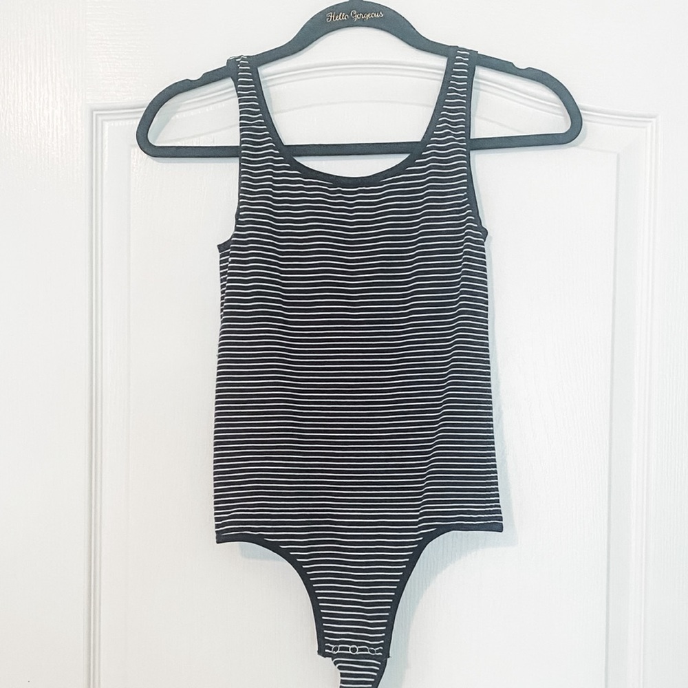 NWOT-Yummie Striped Bodysuit size M/L